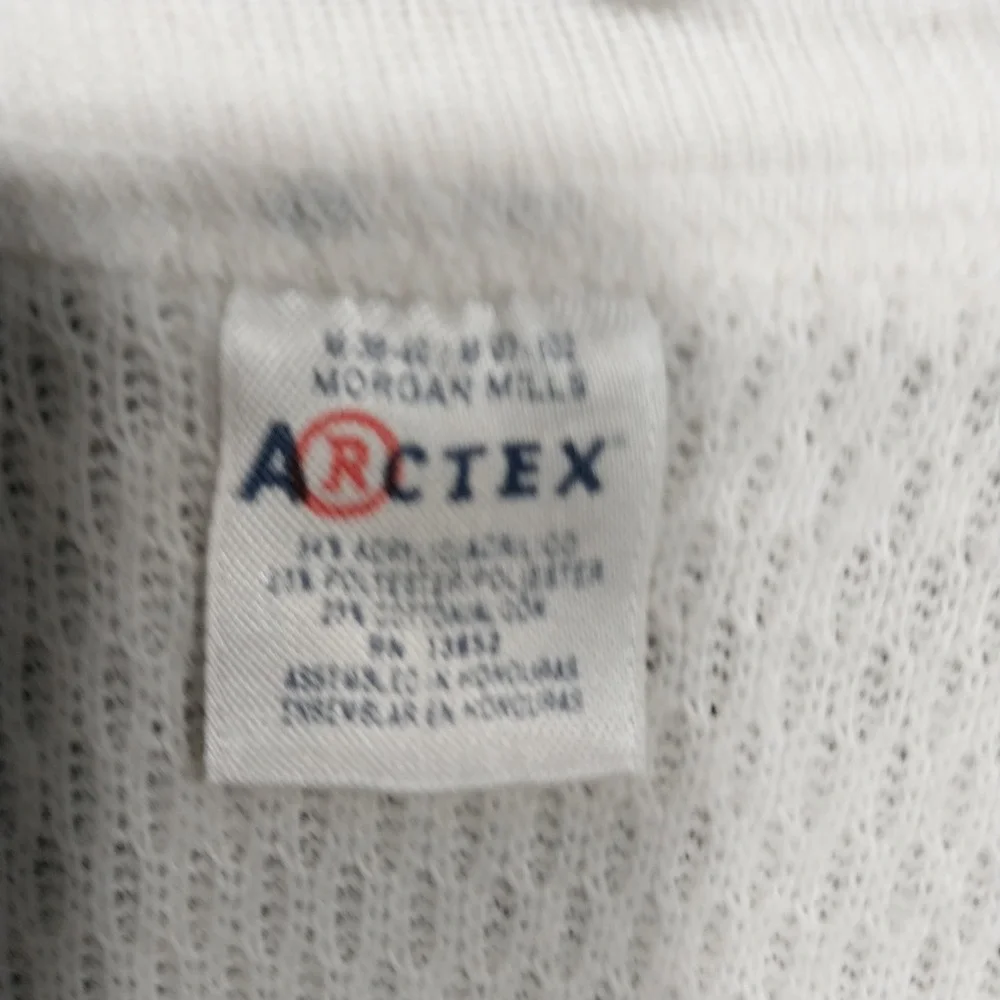 Morgan Mills Arctex Thermal Undershirt Mens Waffle Knit Base Layer M Cream